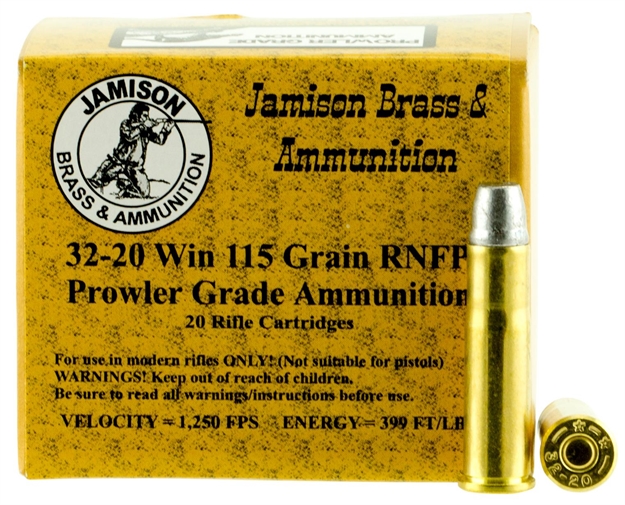 Picture of Jamison 3220Wcf115pr Prowler Grade 32-20 Winchester 115 GR Rnfp 20 Bx/ 10 CS