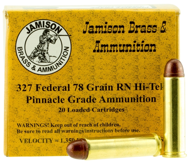 Picture of Jamison 327Fed78fr Pinnacle Grade 327 Federal 75 GR Round Nose 20 Bx/ 10 CS