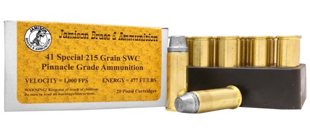 Picture of Jamison 41Spl215pin Pinnacle Grade 41 Special 215 GR Semi-Wadcutter 20 Bx/ 10 CS