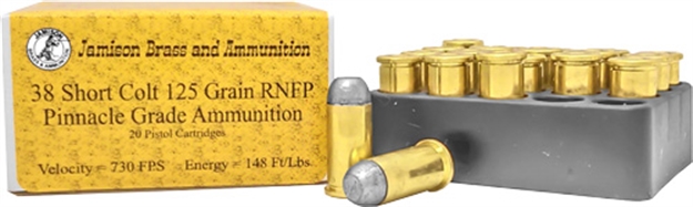 Picture of Jamison Ammo .38 Short Colt 125Gr. Lead-Rnfp 20-Pack <