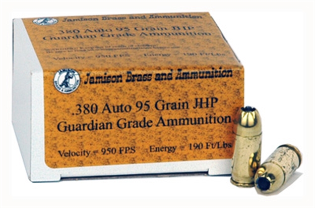 Picture of Jamison Ammo .380Acp 95Gr. Jhp 20-Pack