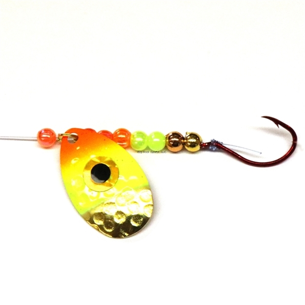 Picture of JB Hot Flash Spinner Rig #3I-#4Hk Ham Gold-Chart-Orange
