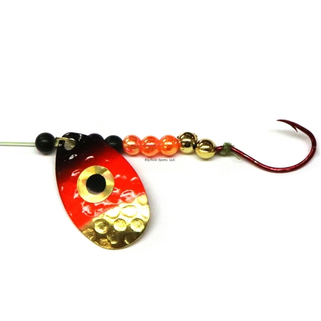 Picture of JB Hot Flash Spinner Rig #3I-#4Hk Ham Gold-Orange-Black