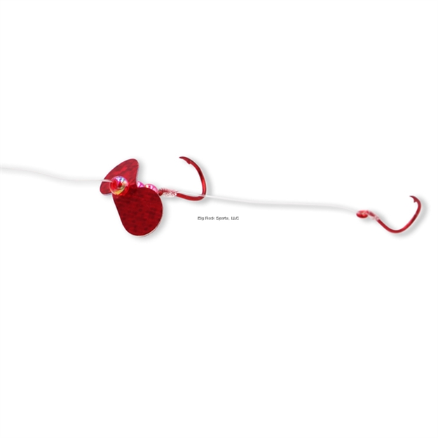Picture of JB Lures 2 Hook Back TO Back Rig Small-Red Glitter 6/Cd
