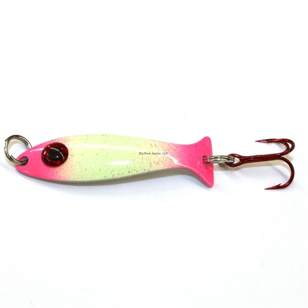 Picture of JB Lures Angel-Eye Jigging Spoon 1/8Oz Glow Pink