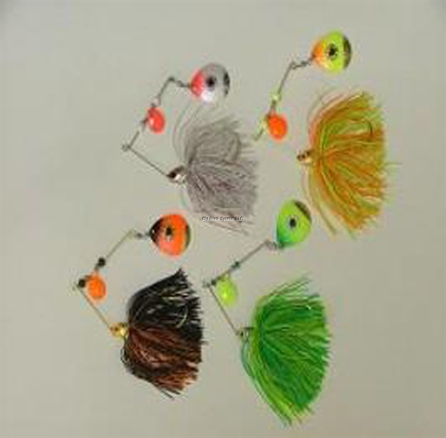 Picture of JB Lures Bass-N-Brut Spinnerbait, 3/8 Oz, Orange/Chartreuse