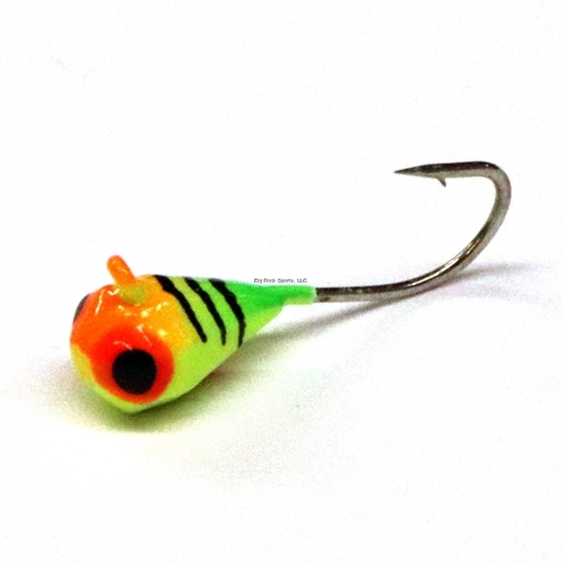 Picture of JB Lures Dub'l D Tungsten Ice Jig #6 Firetiger/Glow 6/Cd