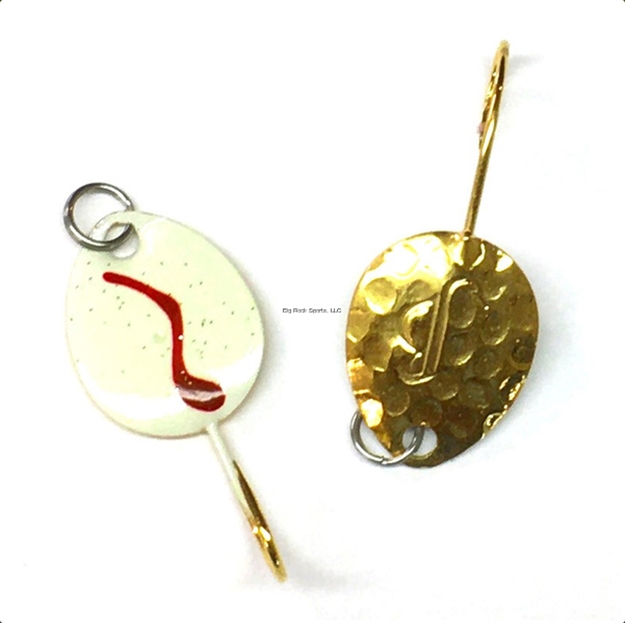 Picture of JB Lures Gem-N-Eye Gold Back #4 Glow Red Blood Line 2/Pack