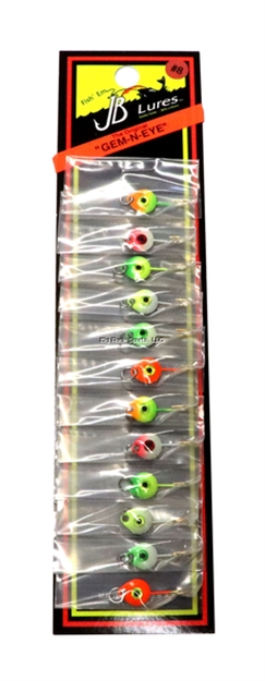 Picture of JB Lures Gem-N-Eye Original Flutter Jig #4 Assorted 12Cd 1/8Oz