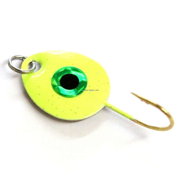 Picture of JB Lures Gem-N-Eye Original Flutter Jig #4 Chartreuse 12Cd 1/8Oz