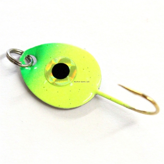 Picture of JB Lures Gem-N-Eye Original Flutter Jig #6 Chartreuse/Green 1/16Oz 12Cd