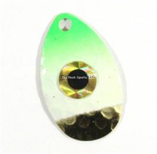 Picture of JB Lures Hot Flash Shiner Spinner Rig - 2/0 Aberdeen -  Gold-Glow Green