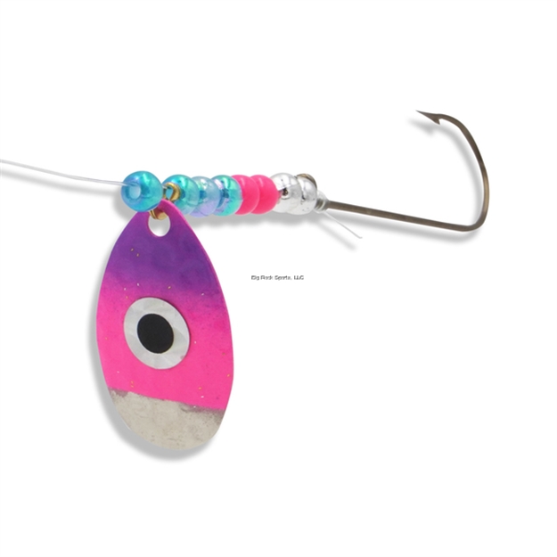 Picture of JB Lures Hot Flash Shiner Spinner Rig - 2/0 Aberdeen -  Nkl-Pink/Purp 6Cd