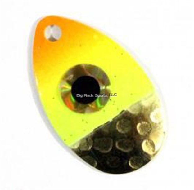 Picture of JB Lures Hot Flash Shiner Spinner Rig - 2/0 Aberdeen - Gold-Chart/Org 6/Cd