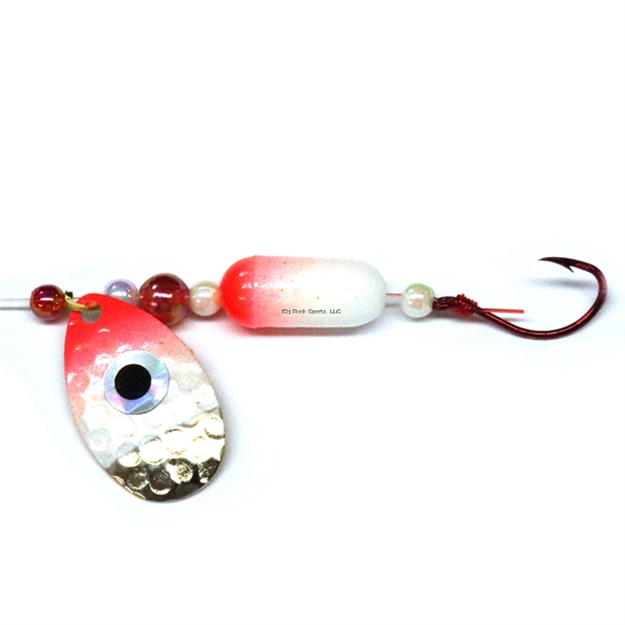 Picture of JB Lures Hot Flash Spin-N-Float 3 Red Hook Harness Chartreuse-Green