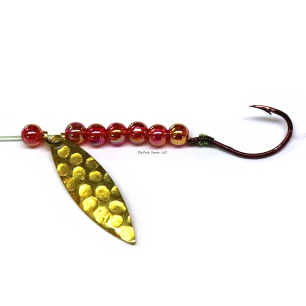 Picture of JB Lures Lil' Willy Spinner Rig W2, #4 Red Hook, Ham. Gold, 6/Cd