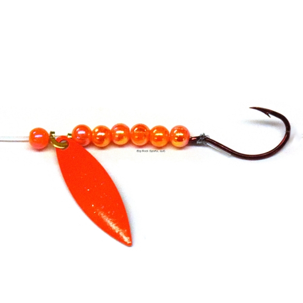 Picture of JB Lures Lil' Willy Spinner Rig W2, #4 Red Hook, Orange, 6/Cd