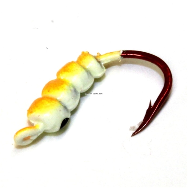Picture of JB Lures Lunar Grub #6 Orange/Chartreuse/Glow 12Cd