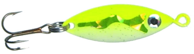Picture of JB Lures Panfish Weasel #10 Treble Chartreuse/Glow 1/8Oz