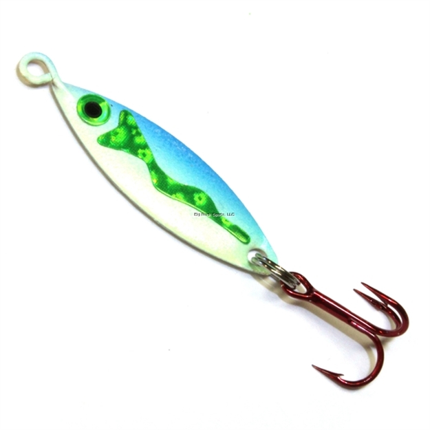 Picture of JB Lures Panfish Weasel #10 Treble Glow/Blue 1/8Oz