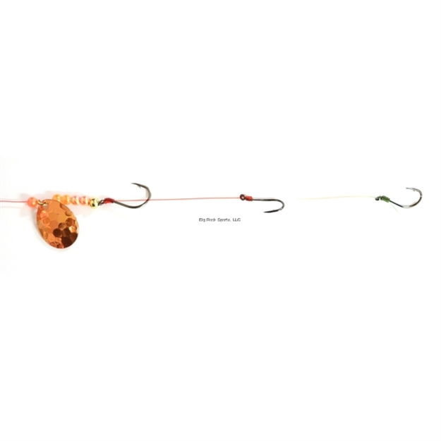 Picture of JB Lures Pro-Flash 3 Hook Harness 2Col Blade #4 Hook Hammered Copper 6/Cd