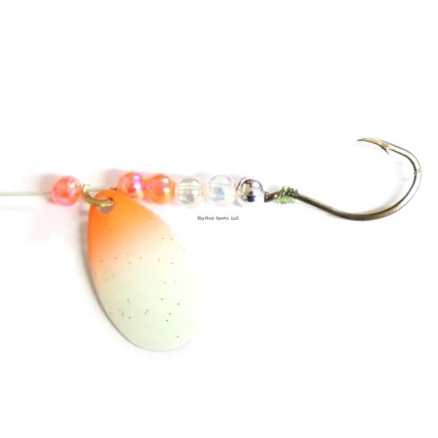 Picture of JB Lures Pro-Flash Spinner Rig 2 Ind Blade #4 Hook Glow Orange 6/Cd