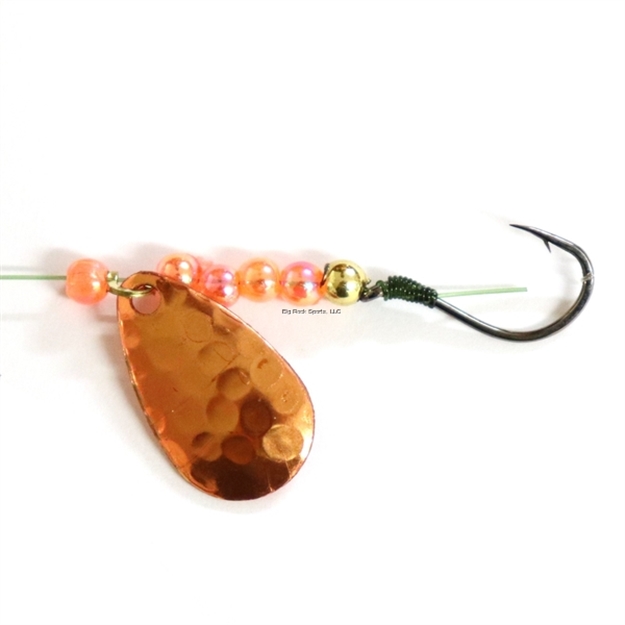 Picture of JB Lures Pro-Flash Spinner Rig 2 Ind Blade #4 Hook Hammered Copper 6/Cd