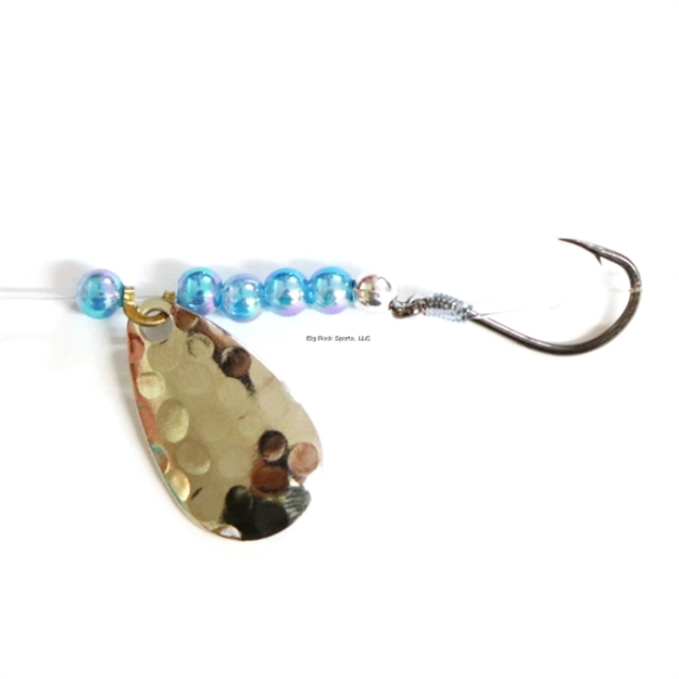 Picture of JB Lures Pro-Flash Spinner Rig 2 Ind Blade #4 Hook Hammered Nickel 6/Cd