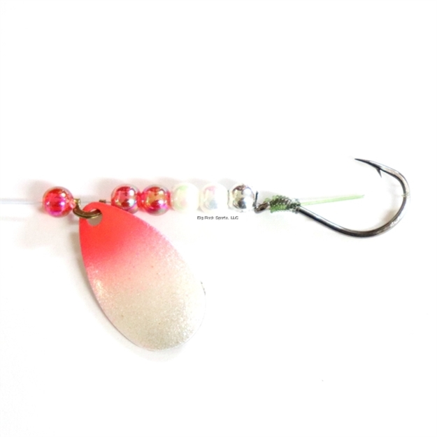 Picture of JB Lures Pro-Flash Spinner Rig 2 Ind Blade #4 Hook Pearl Red 6/Cd