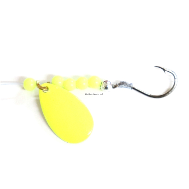 Picture of JB Lures Pro-Flash Spinner Rig 3.5Col Blade #4 Hook Chartreuse 6/Cd