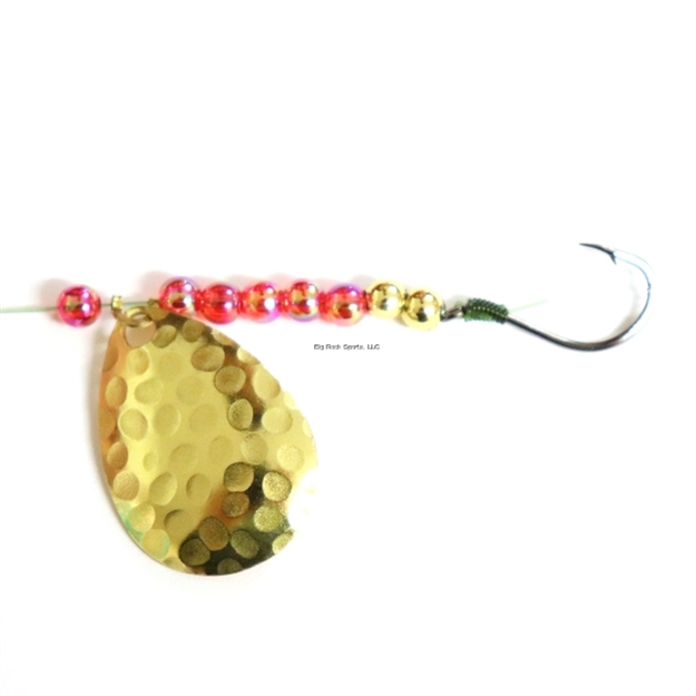 Picture of JB Lures Pro-Flash Spinner Rig 3.5Col Blade #4 Hook Hammered Gold 6/Cd