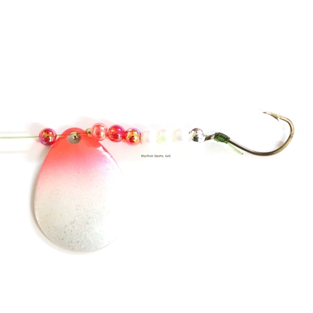 Picture of JB Lures Pro-Flash Spinner Rig 3.5Col Blade #4 Hook Pearl Red 6/Cd