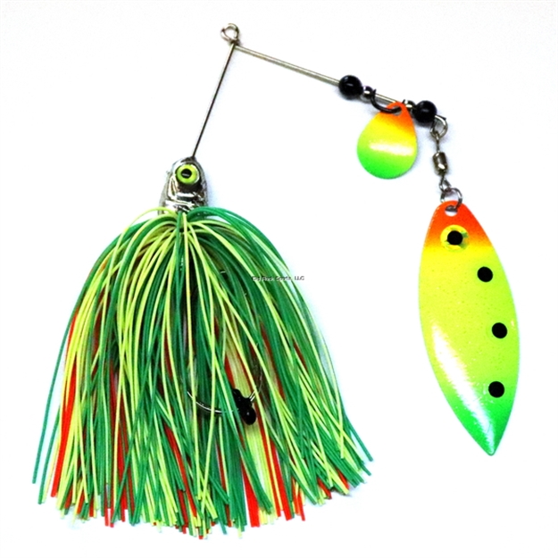 Picture of JB Lures Pro-Laser Spinnerbait, 3/8 Oz, Neon Frog