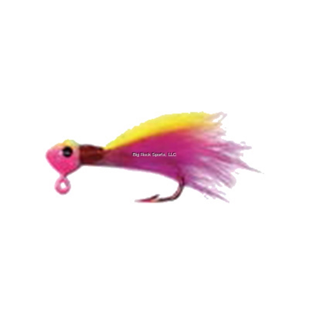 Picture of JB Lures Rabbit Hair Jig, 1/32 Oz, Pink/Yellow