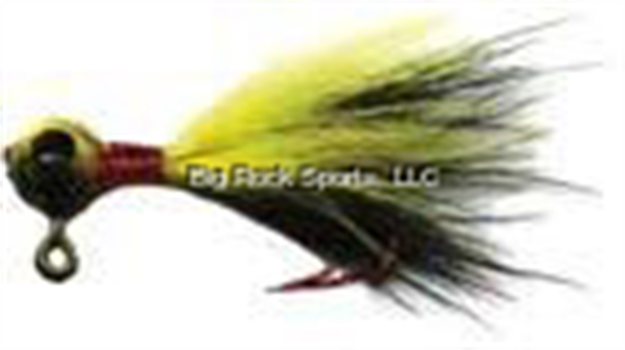 Picture of JB Lures Rabbit Hair Jigs 1/16 Oz. Yellow Blk/Yellow Blk 2/Pack