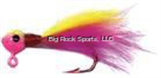 Picture of JB Lures Rabbit Hair Jigs 1/64 Oz. Pink Chart/Pink Chart 2/Pack