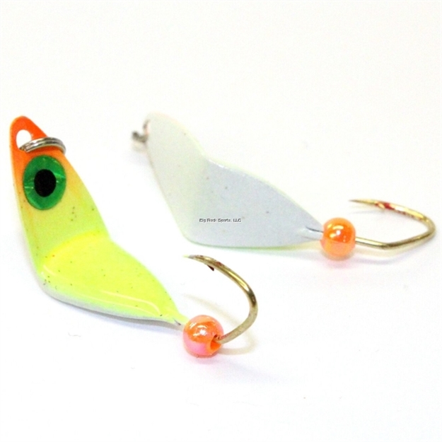 Picture of JB Lures Sickel Spoon , 1/16 Chartreuse-Orange-Glow, 1/Pk