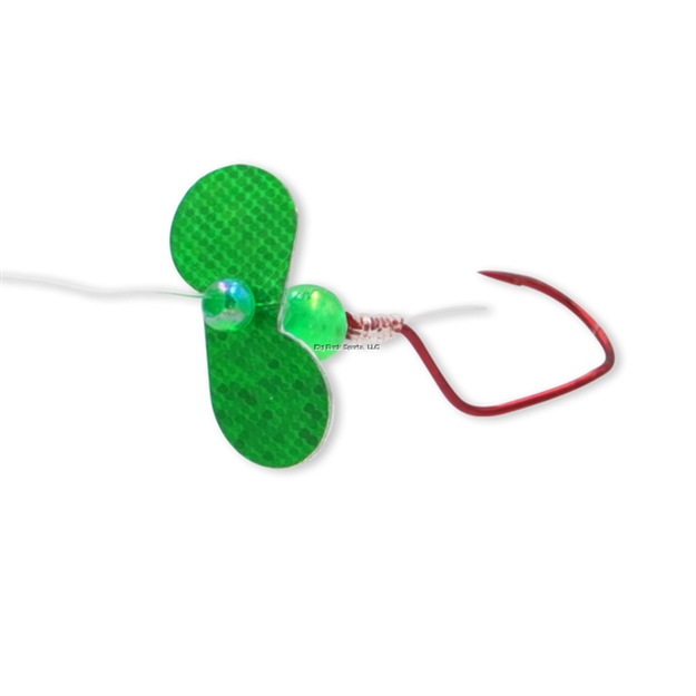 Picture of JB Lures Slow Death Back TO Back Rig Small-Green Glitter 6/Cd