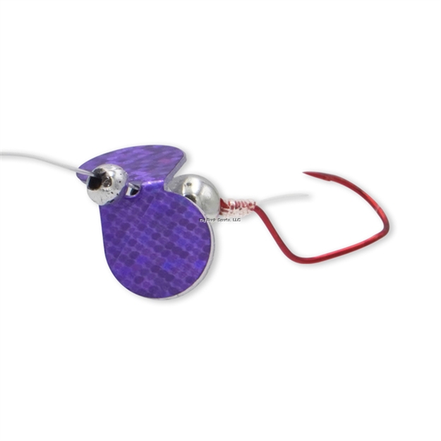 Picture of JB Lures Slow Death Back TO Back Rig Small-Purple Glitter 6/Cd