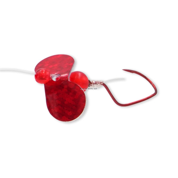 Picture of JB Lures Slow Death Back TO Back Rig Small-Red Glitter 6/Cd