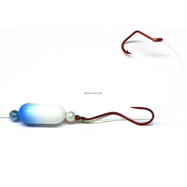 Picture of JB Lures Slow Death Floater 2 Hook Harness #4 Hook Blue Pearl 6/Cd