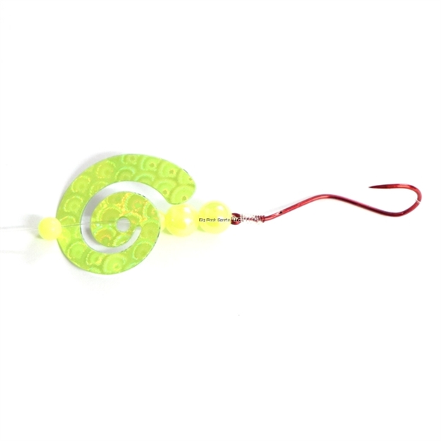 Picture of JB Lures Slow Death Montana Rig-Chartruese Scale 6/Cd