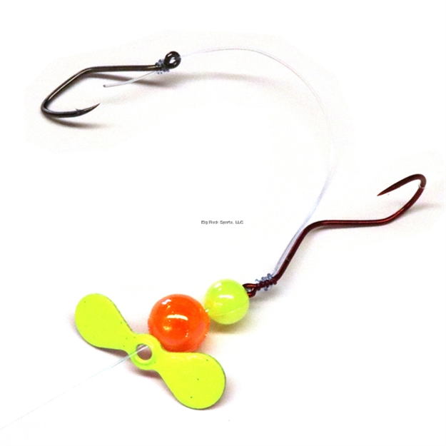 Picture of JB Lures Slow Death Plus 2 Hook Harness #4,#4  Hook Chartreuse 6/Cd
