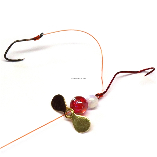 Picture of JB Lures Slow Death Plus 2 Hook Harness #4,#4  Hook Gold 6/Cd