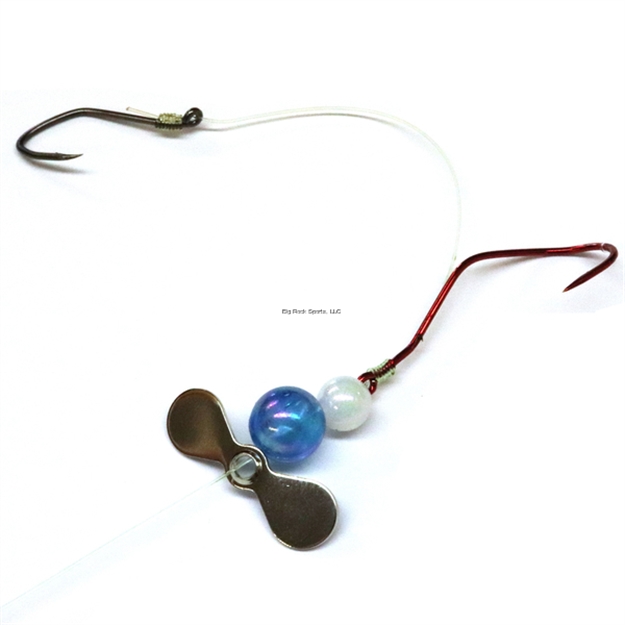 Picture of JB Lures Slow Death Plus 2 Hook Harness #4,#4  Hook Nickel 6/Cd