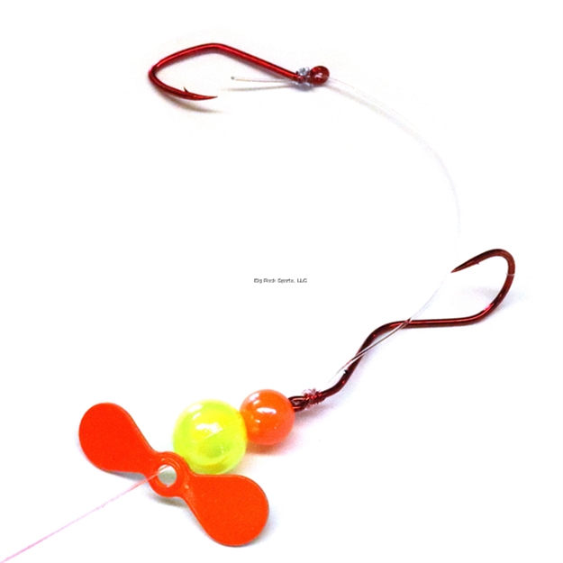 Picture of JB Lures Slow Death Plus 2 Hook Harness #4,#4  Hook Orange 6/Cd