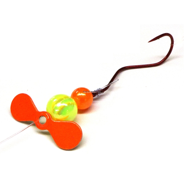 Picture of JB Lures Slow Death Plus Spinner Rig, #4 Hook Orange 6/Cd