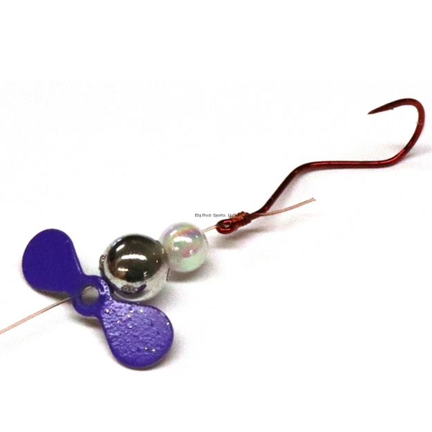 Picture of JB Lures Slow Death Plus Spinner Rig, #4 Hook Purple 6/Cd