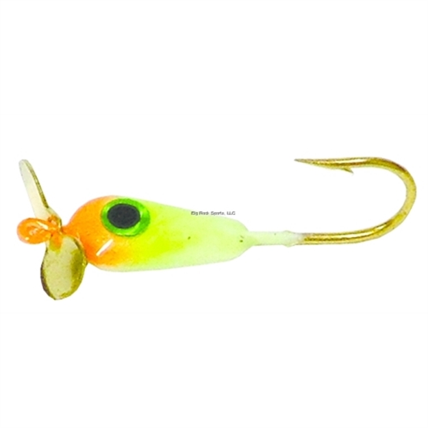 Picture of JB Lures Spin-Drop Teardrop Jig #10 Glow-Chartreuse-Orange 12Cd