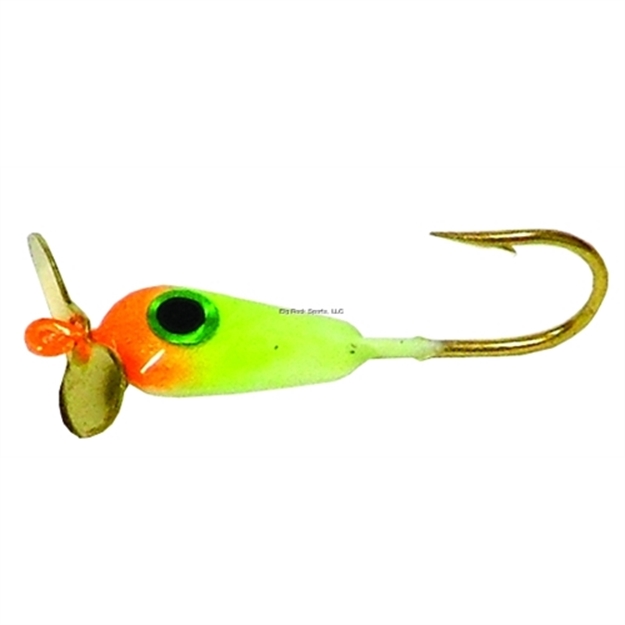 Picture of JB Lures Spin-Drop Teardrop Jig #8 Glow-Chartreuse-Orange 12Cd